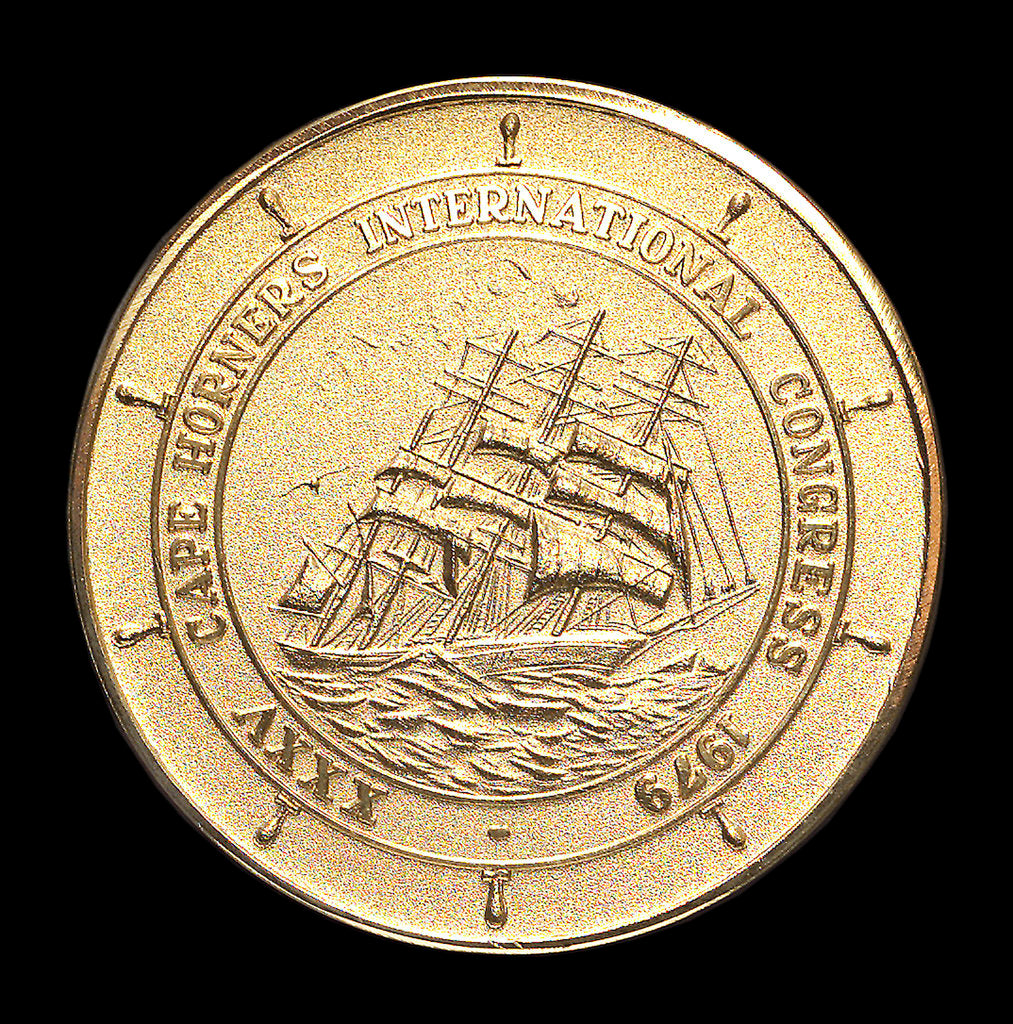 Detail of Medal commemorating Cape Horner's 35th International Congress 1979; obverse by unknown