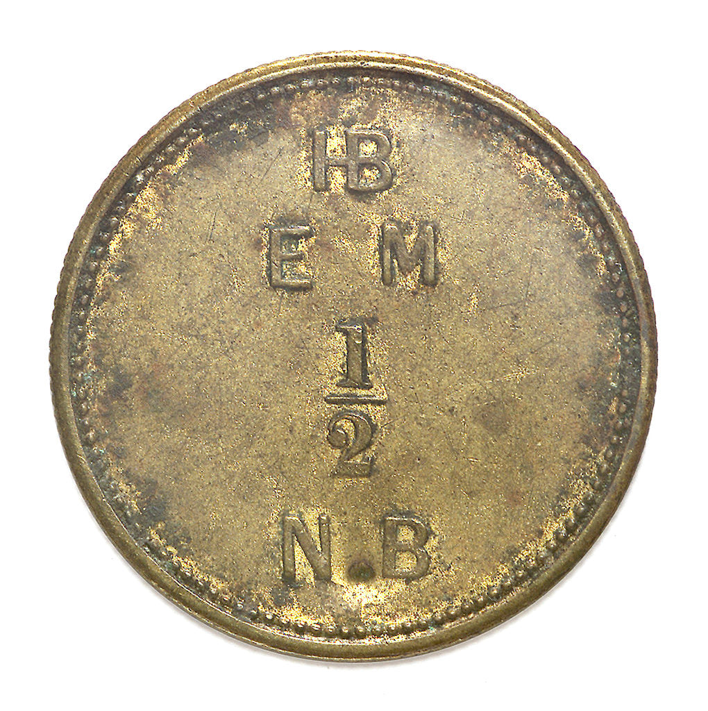 Detail of Hudson Bay Company trading token; reverse by unknown