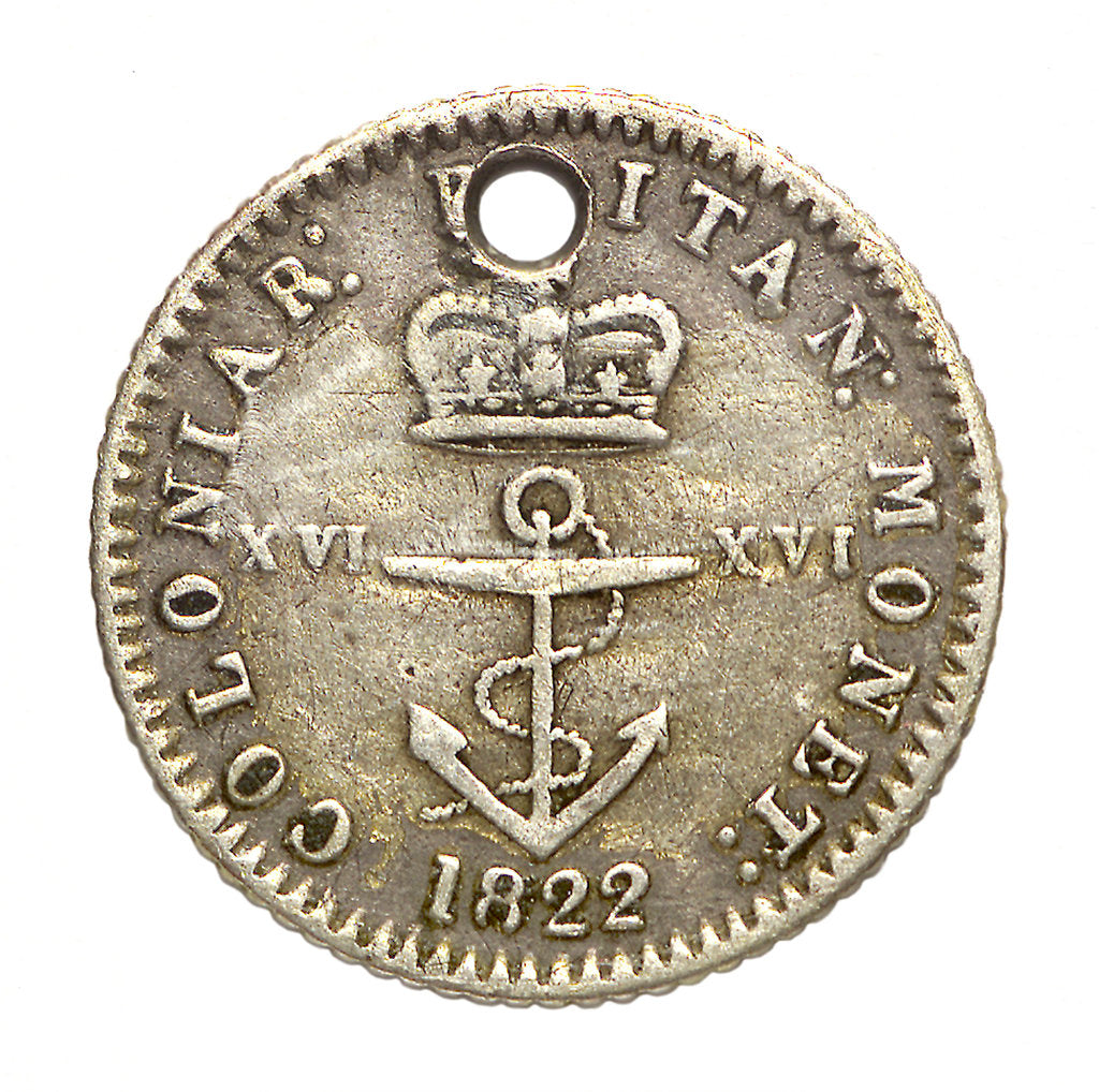 Detail of 1/16 dollar coin; reverse by unknown