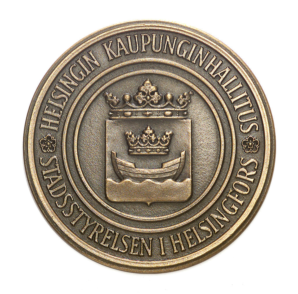 Detail of Medal commemorating Helsinki; obverse by Tillander