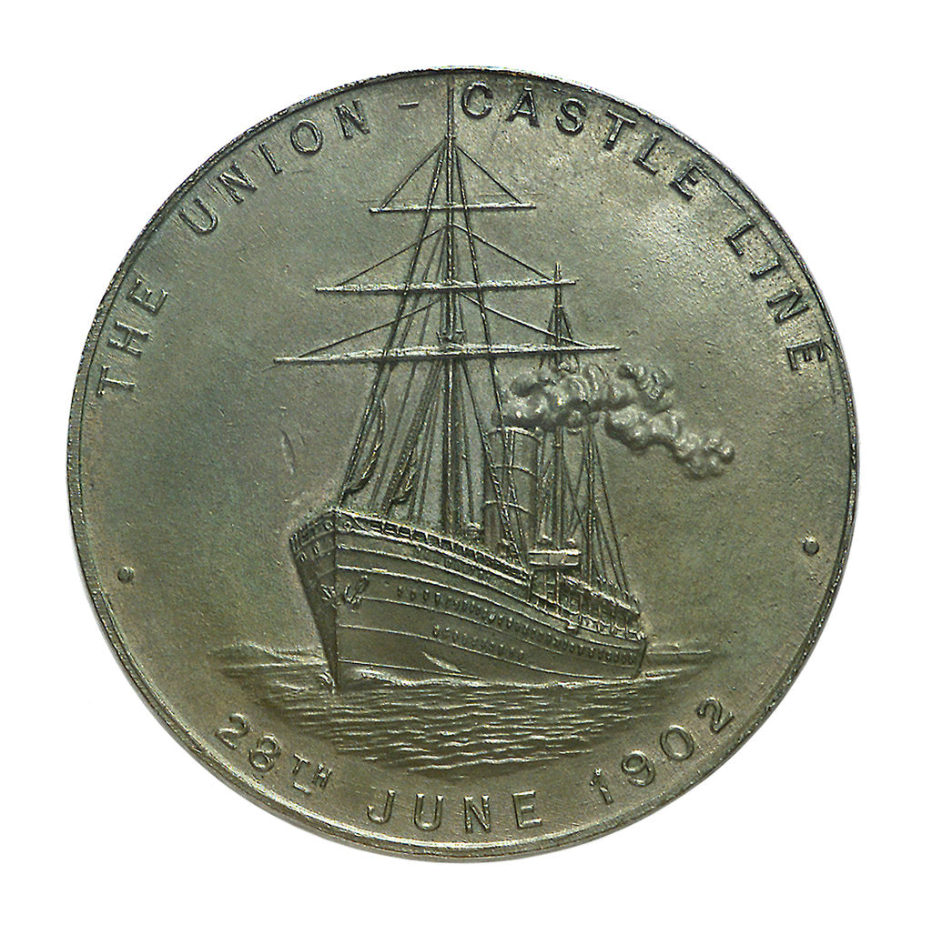 Detail of Medal commemorating the Coronation of Edward VII, 1902; reverse by Emil Fuchs