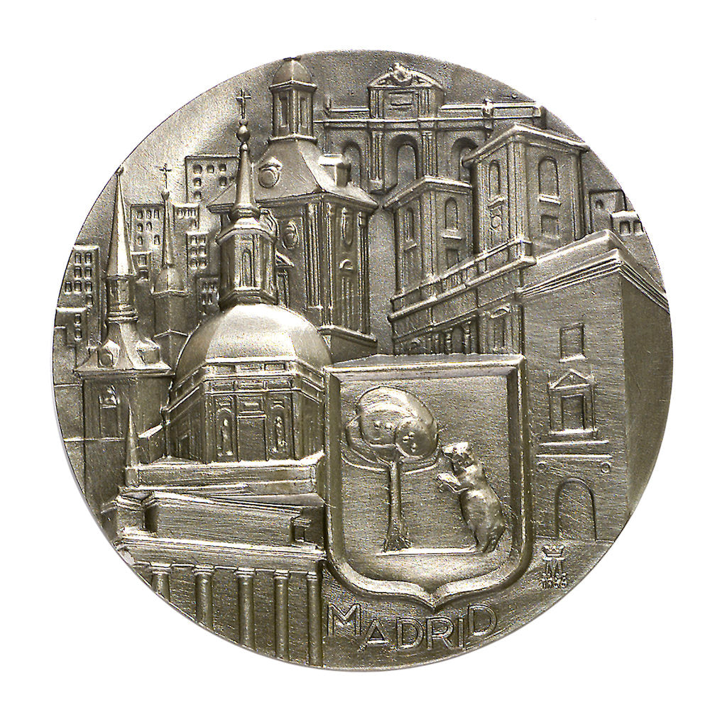 Detail of Medal commemorating the city of Madrid; obverse by unknown