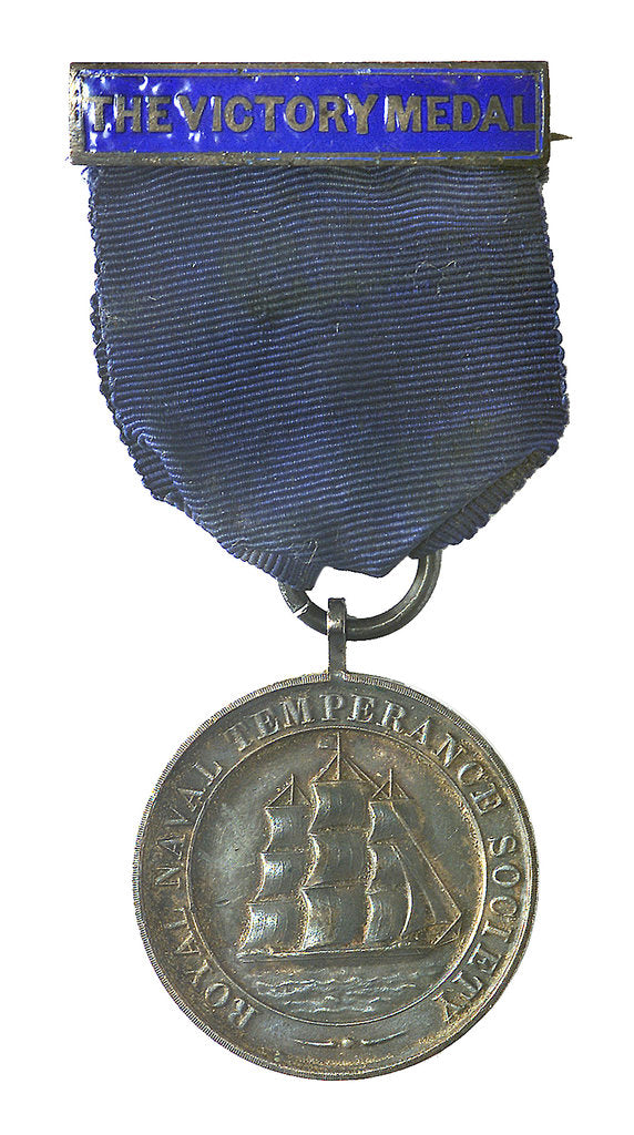 Detail of Royal Naval Temperance Society medal; obverse by unknown