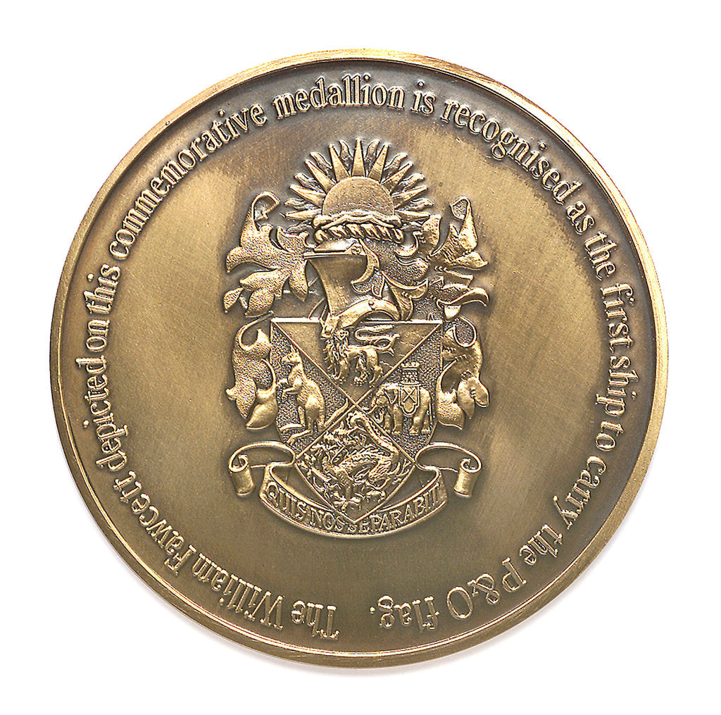 Detail of Medal commemorating the P&O Steam Navigation Company - 150th anniversary, 1987; reverse by unknown