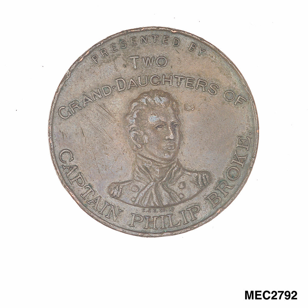 Detail of Medal commemorating the centenary of the 'Shannon' and 'Chesapeake' action, 1913 by C & S Co.