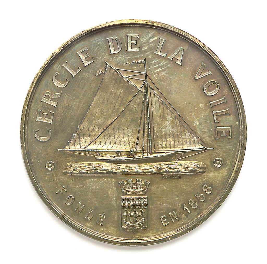 Detail of Medal of the Cercle de la Voile; reverse by Campan