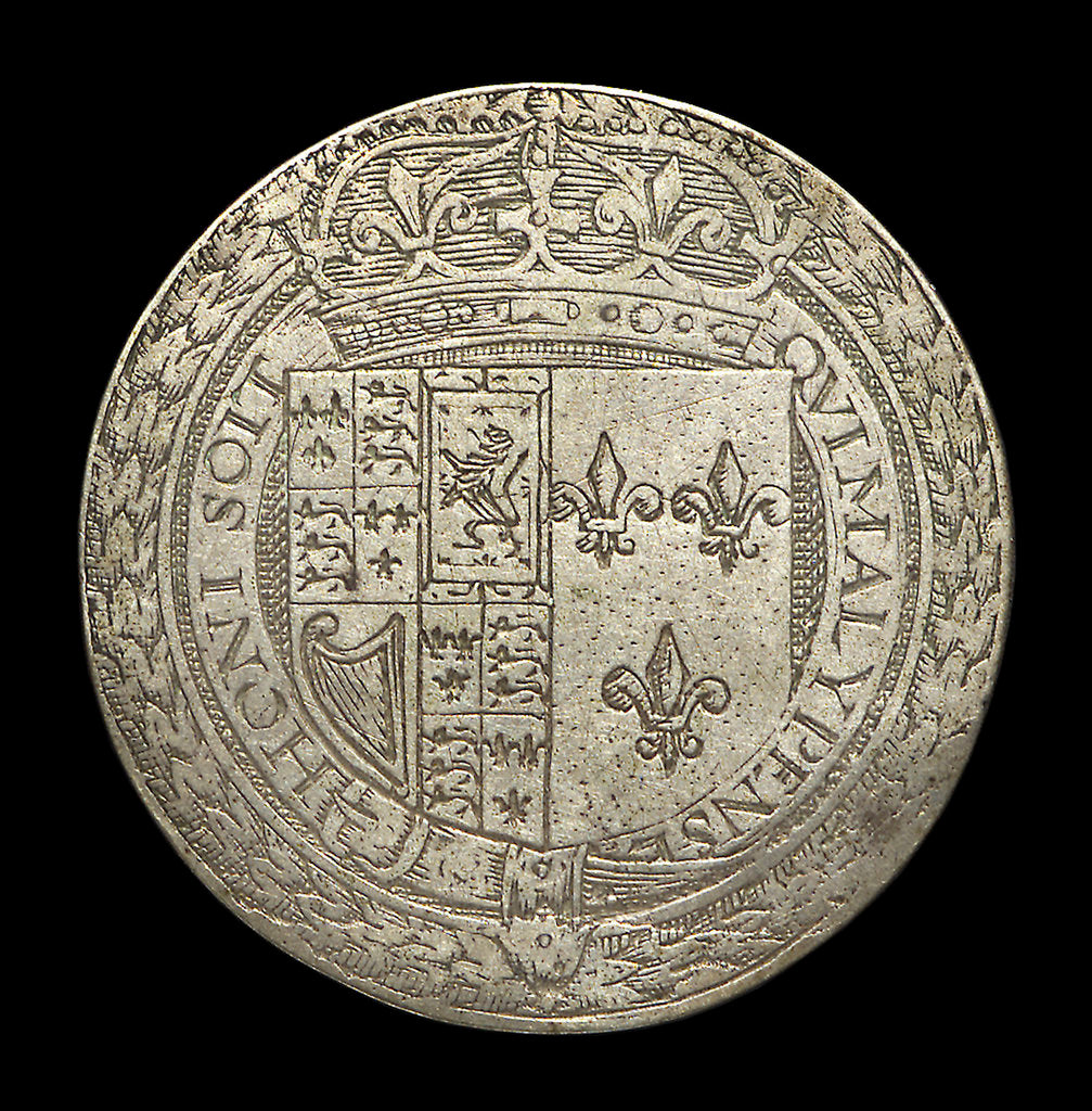 Detail of Counter commemorating King Charles I and Henrietta Maria; reverse by unknown