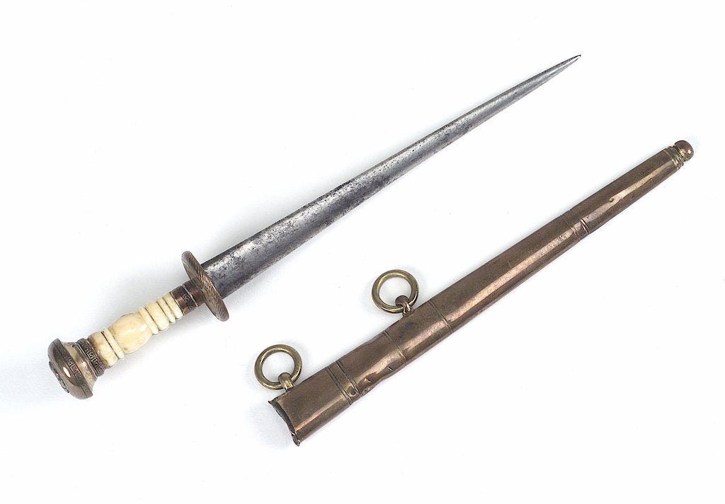 Detail of Straight-bladed dirk by unknown