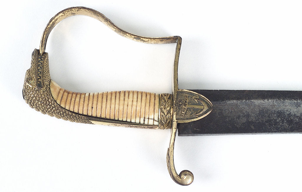 Detail of Stirrup hilted sword by unknown