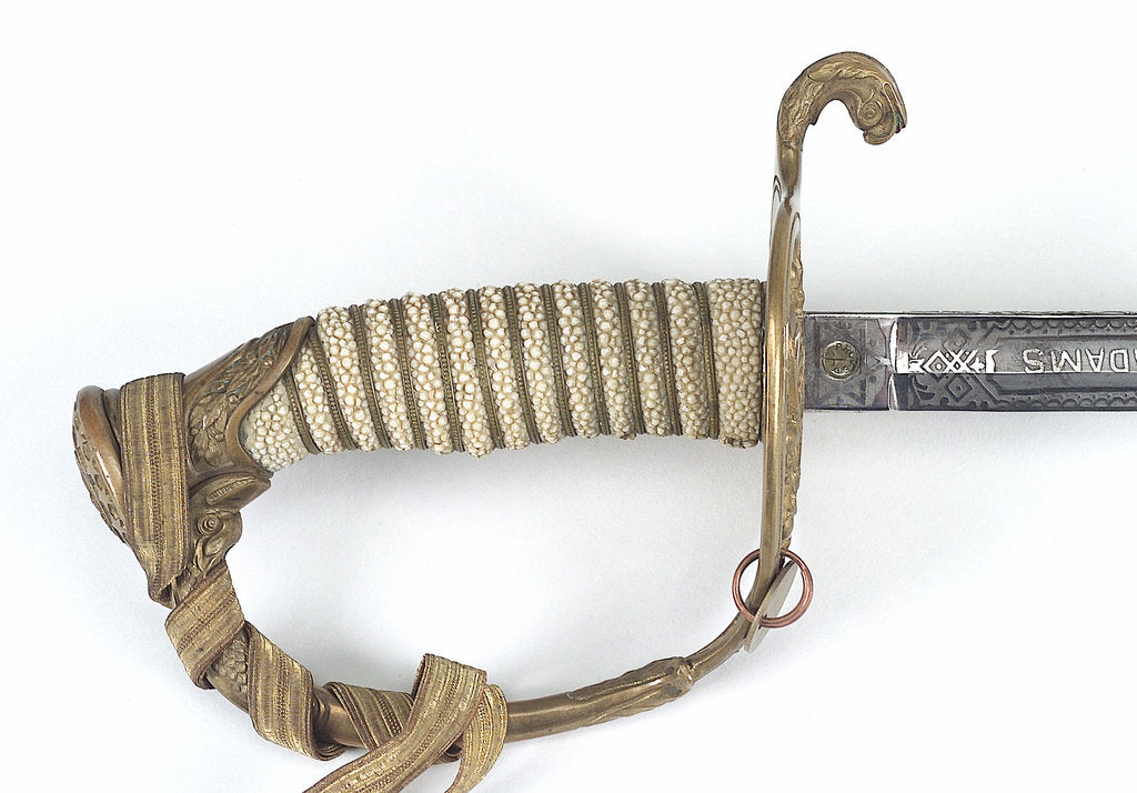Detail of Pierced half-basket hilted sword by unknown