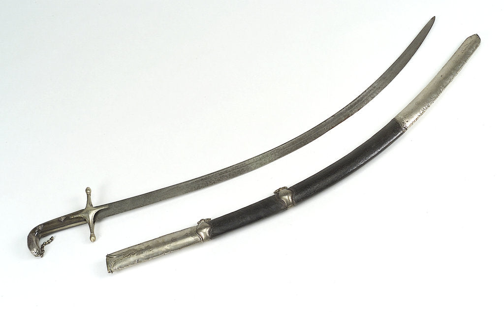 Detail of Turkish scimitar by unknown