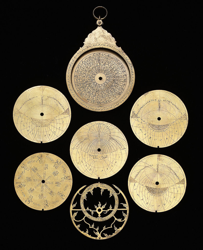 Detail of Astrolabe: dismounted obverse by unknown