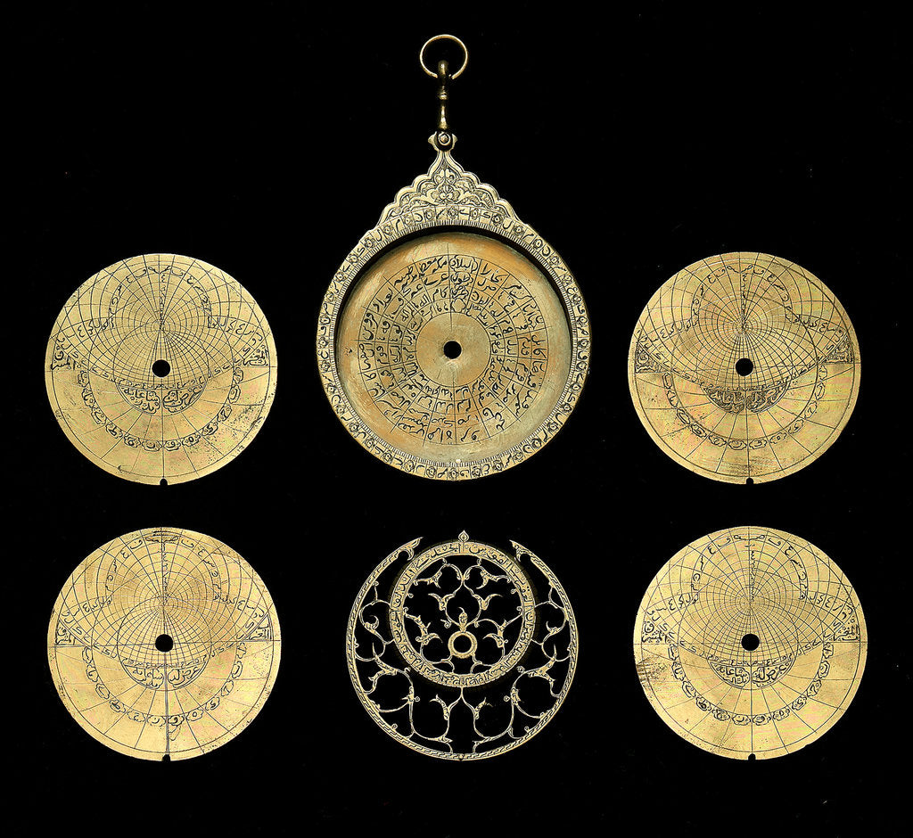 Detail of Astrolabe: dismounted obverse by unknown