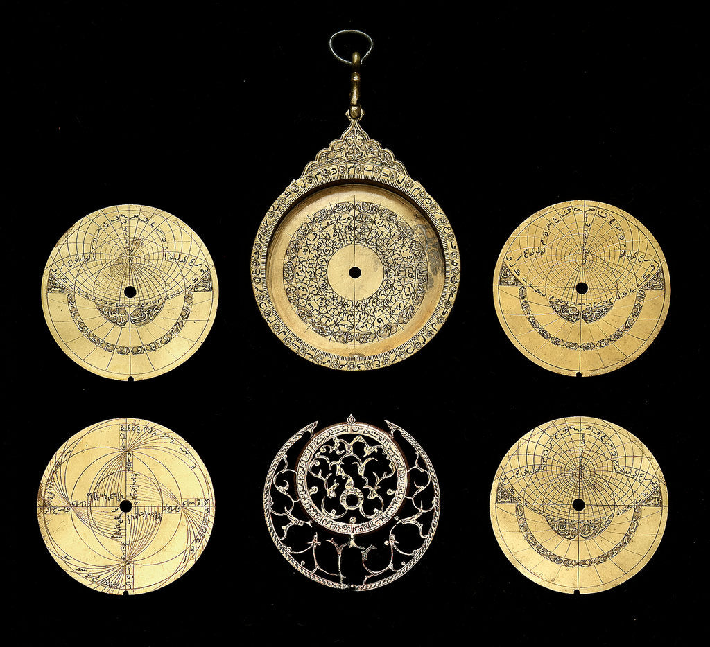 Detail of Astrolabe: dismounted obverse by unknown