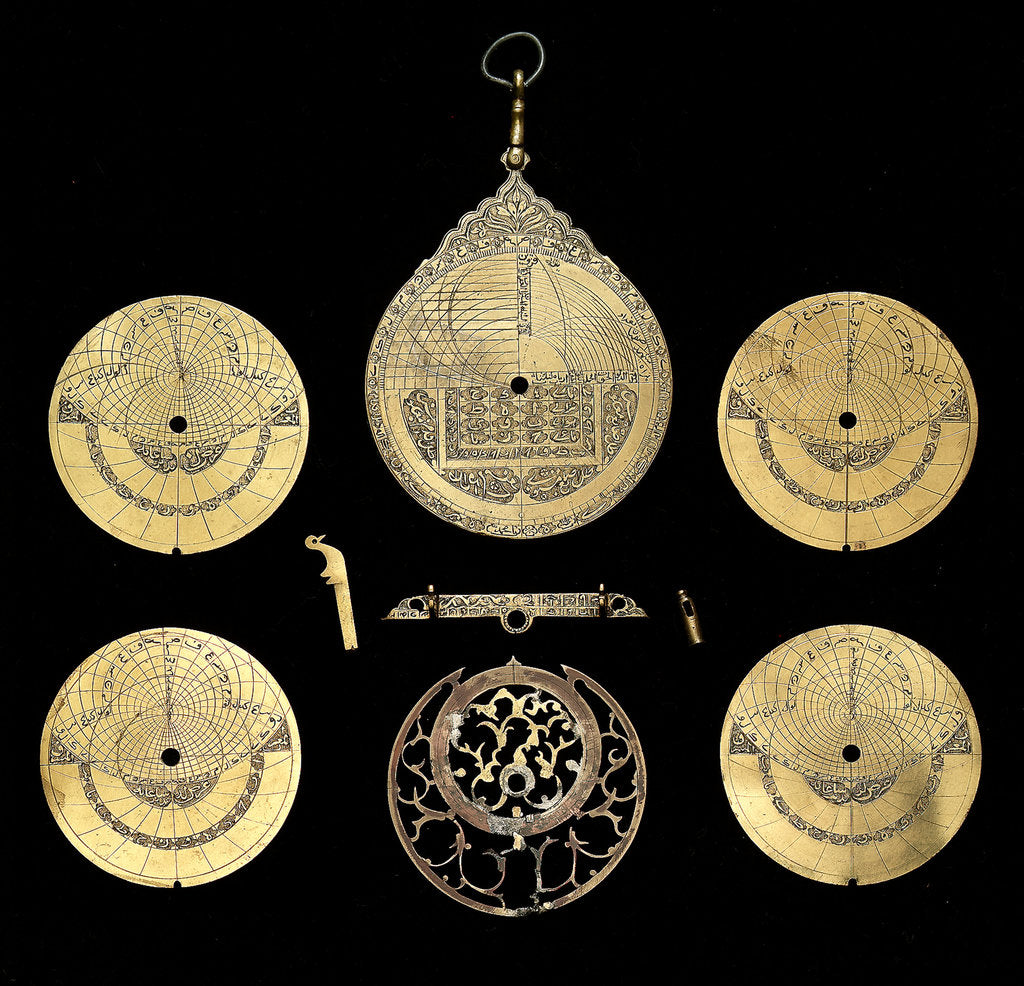 Detail of Astrolabe: dismounted reverse by unknown
