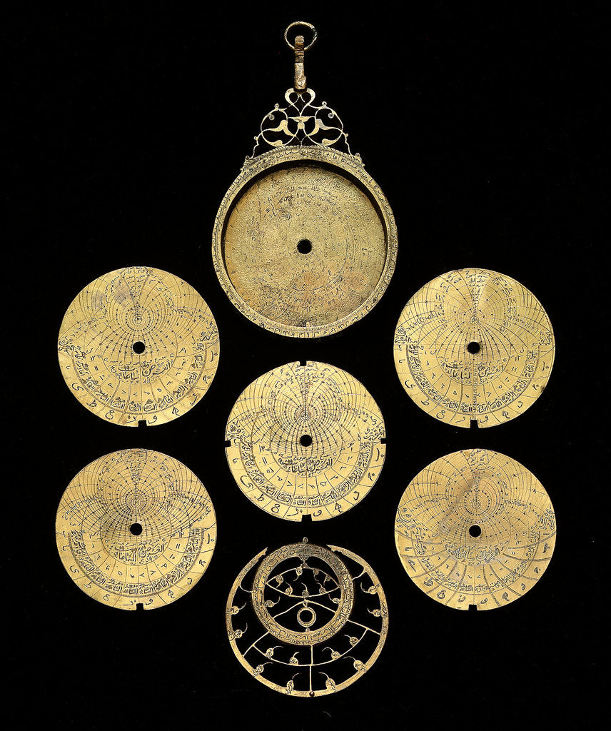 Detail of Astrolabe: dismounted obverse by unknown