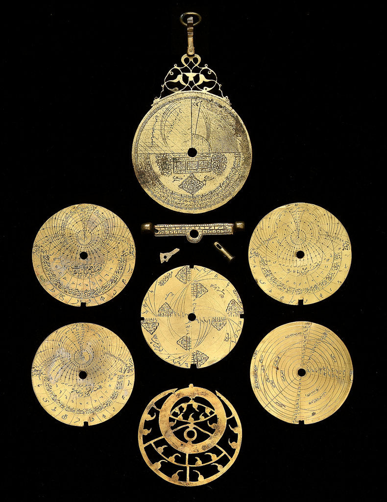 Detail of Astrolabe: dismounted reverse by unknown