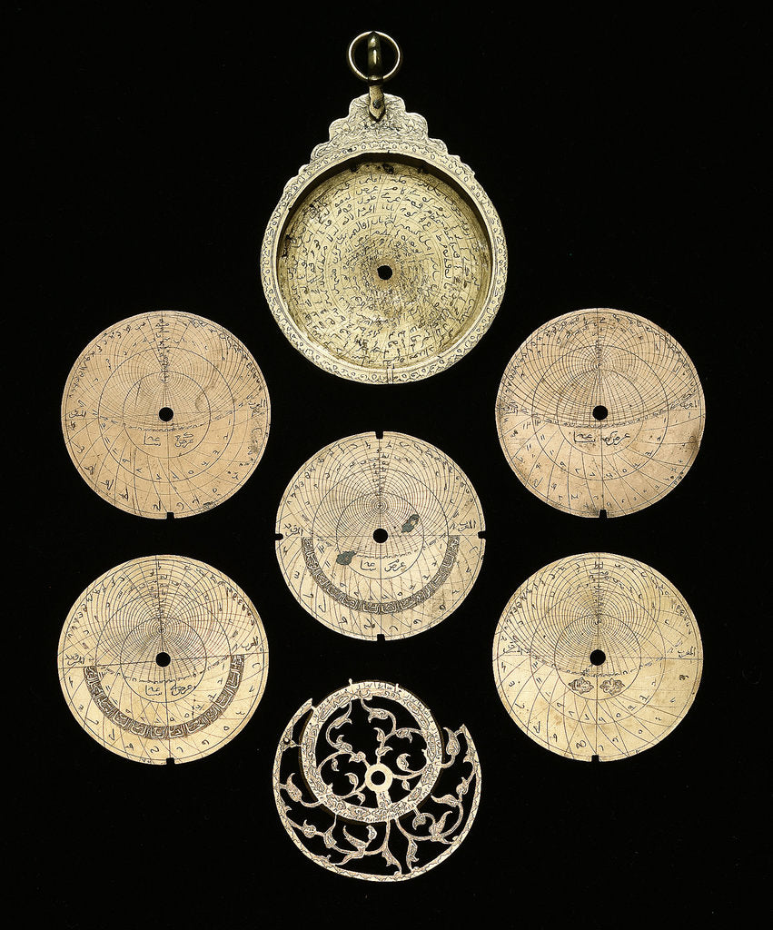 Detail of Astrolabe: dismounted obverse by unknown