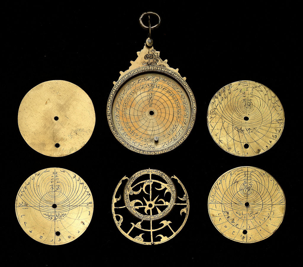 Detail of Astrolabe: dismounted obverse by unknown
