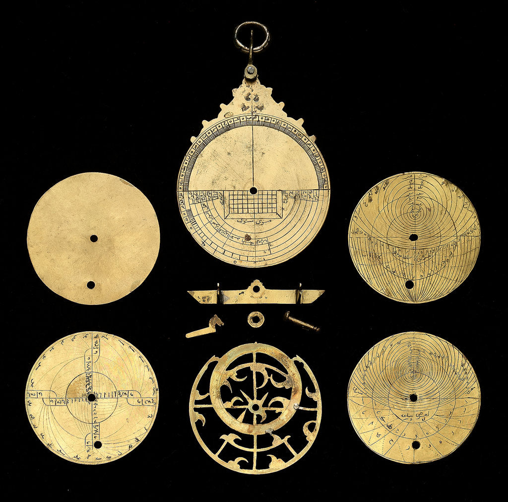 Detail of Astrolabe: dismounted reverse by unknown