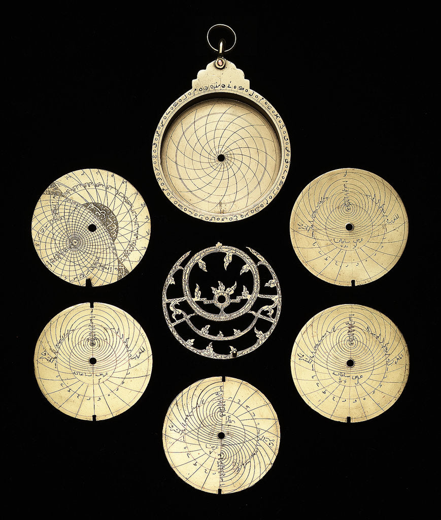 Detail of Astrolabe: dismounted obverse by unknown