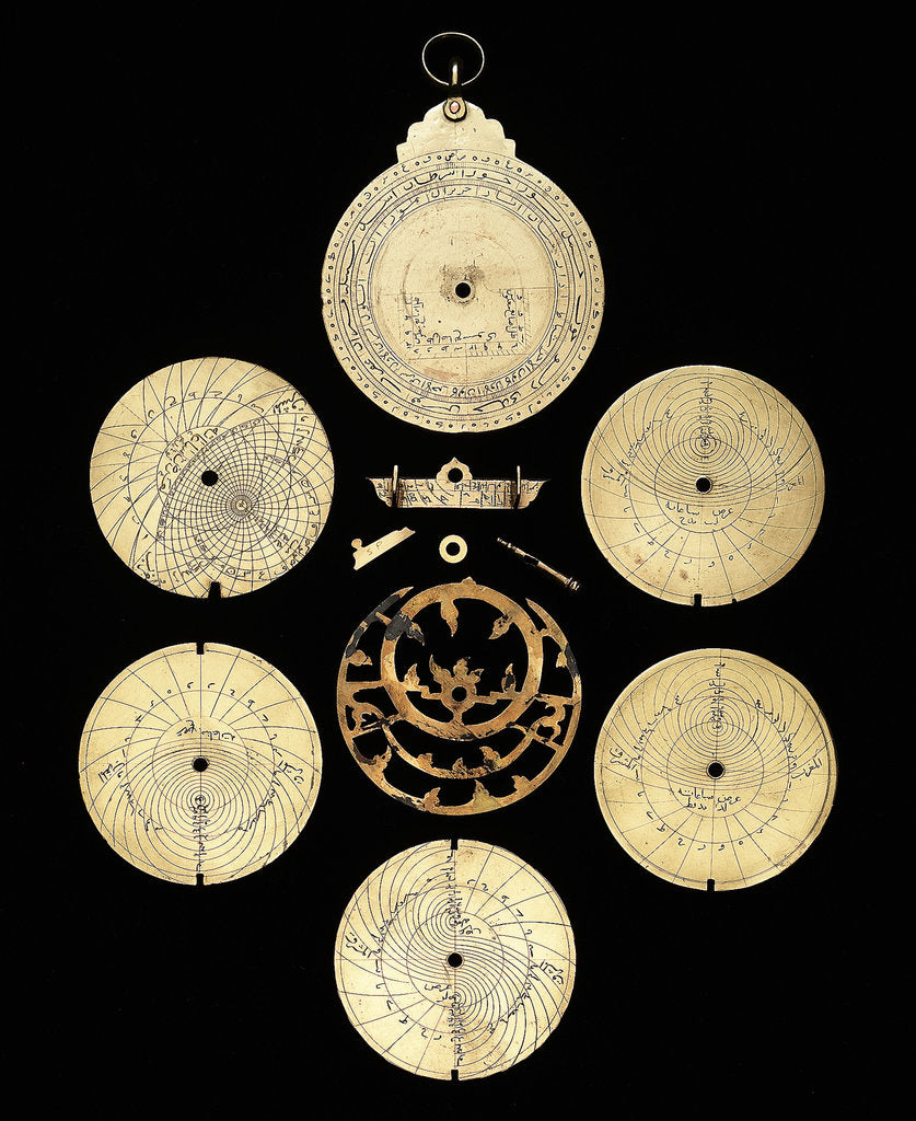 Detail of Astrolabe: dismounted reverse by unknown