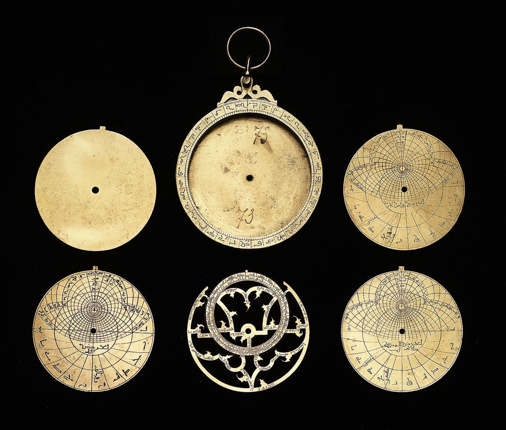 Detail of Astrolabe: dismounted obverse by unknown