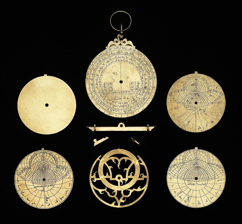 Detail of Astrolabe: dismounted reverse by unknown