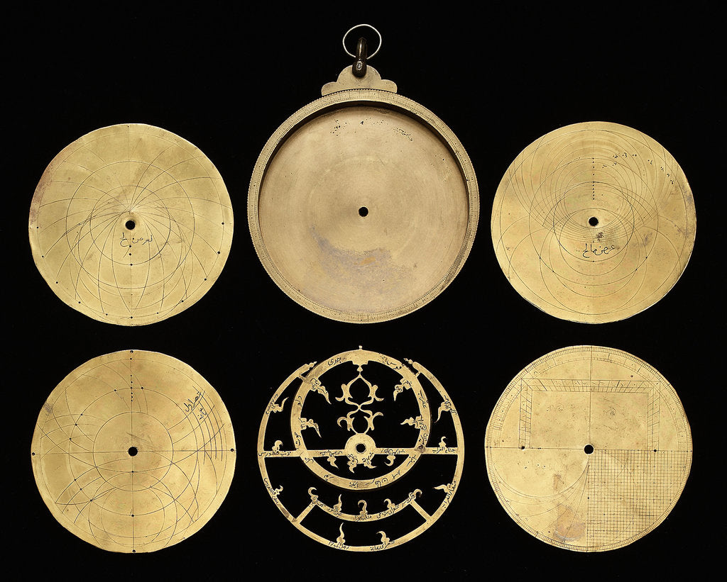 Detail of Astrolabe: dismounted obverse by Hasan 'Abd Allah