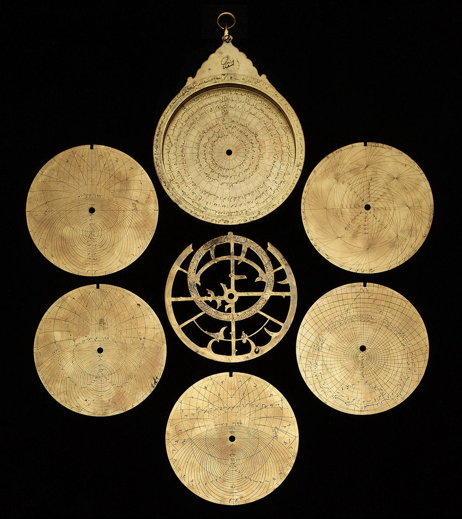 Detail of Astrolabe: dismounted obverse by unknown