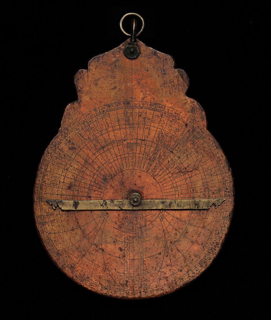 Detail of Astrolabe: dismounted reverse by unknown