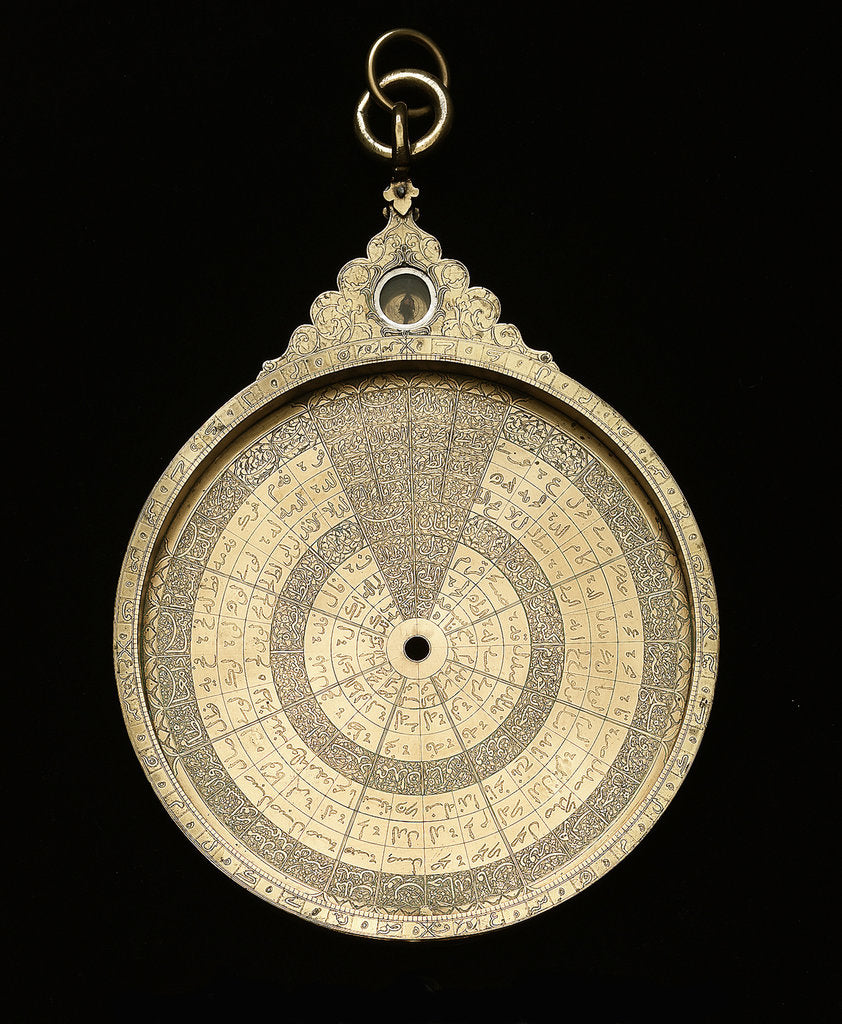 Detail of Astrolabe: mater obverse by Muhammad Muqim al-Yazdi