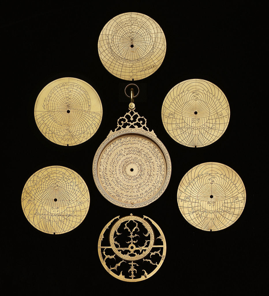 Detail of Astrolabe: dismounted obverse by Muhammad Muqim ibn Mulla 'Isa