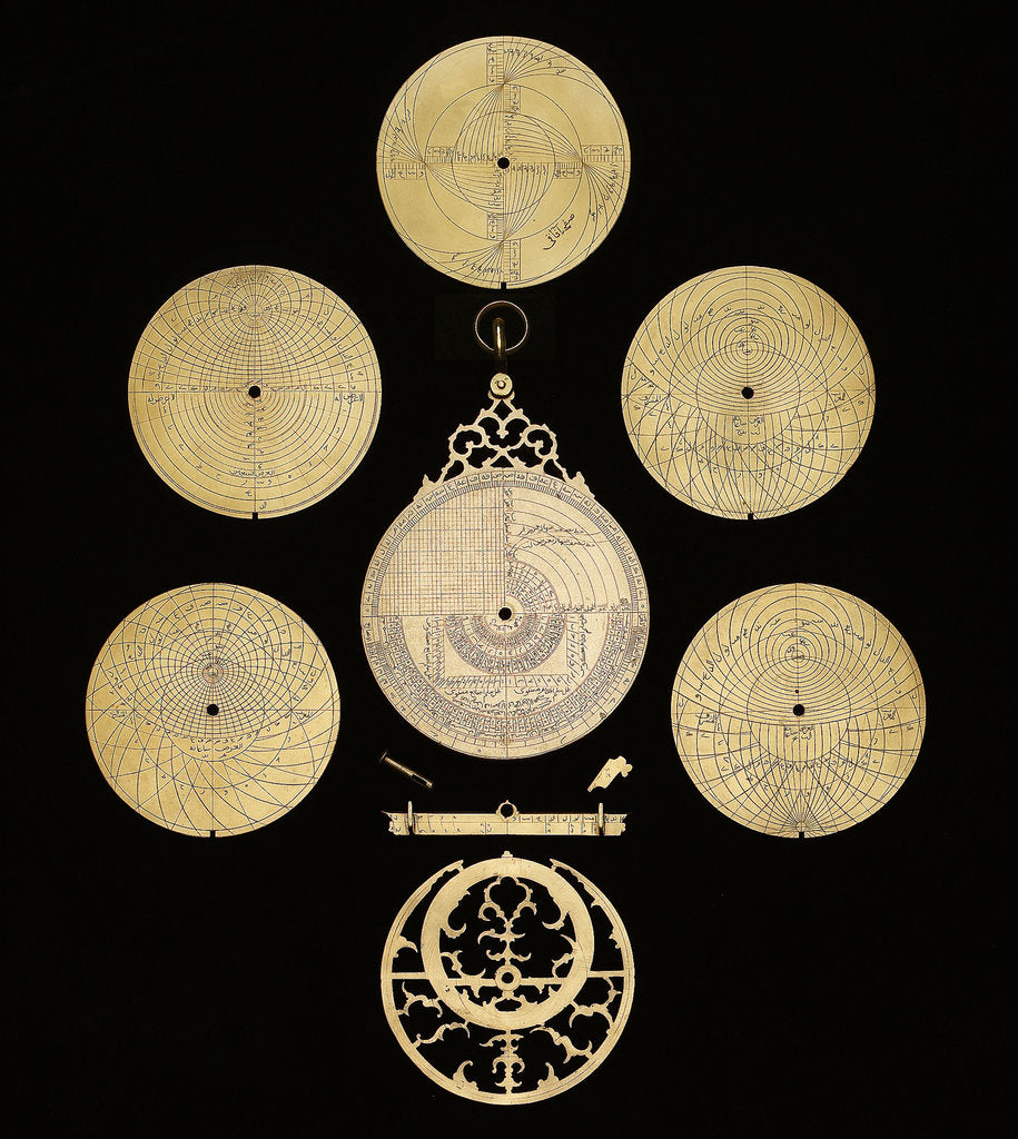 Detail of Astrolabe: dismounted reverse by Muhammad Muqim ibn Mulla 'Isa
