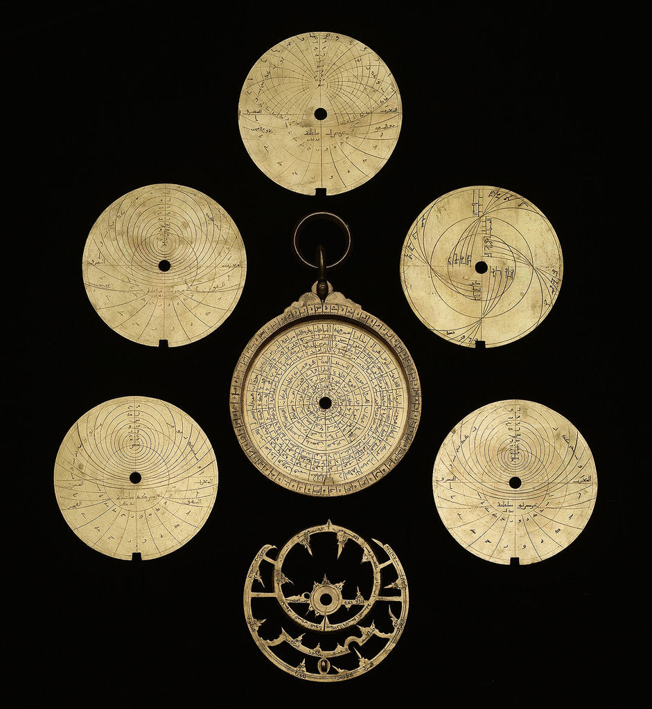 Detail of Astrolabe: dismounted obverse by al-Sarraj