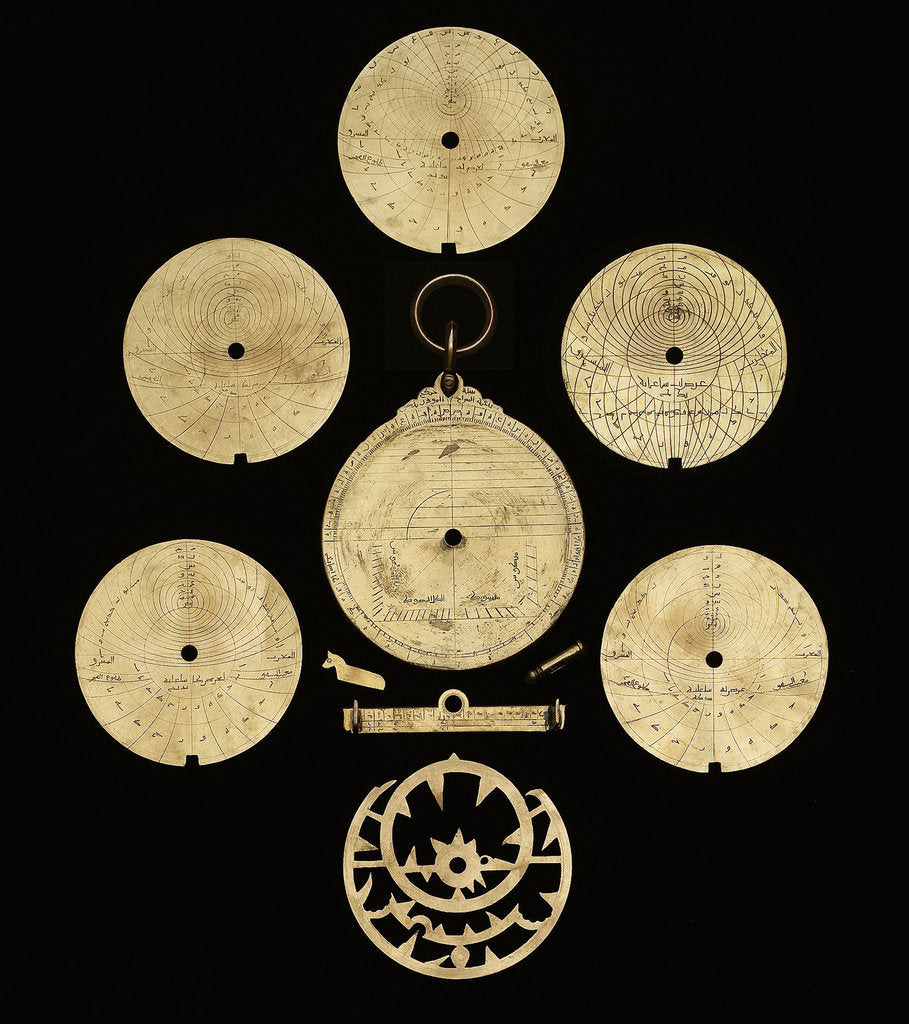 Detail of Astrolabe: dismounted reverse by al-Sarraj