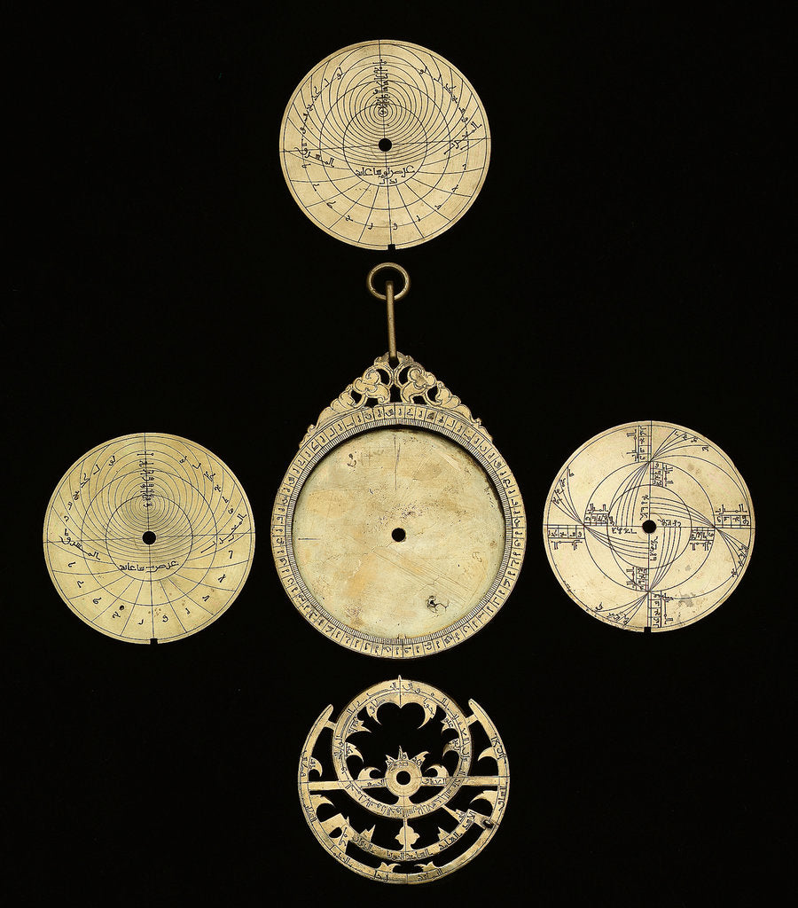 Detail of Astrolabe: dismounted obverse by Mahmud ibn Shawka al-Baghdadi