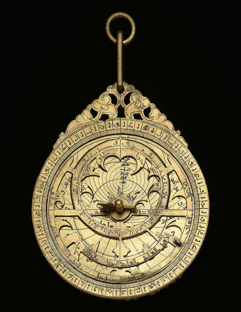 Detail of Astrolabe: mounted obverse by Mahmud ibn Shawka al-Baghdadi
