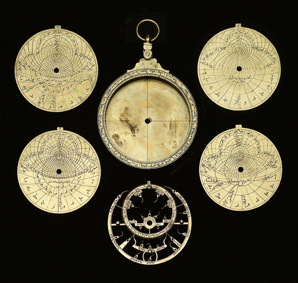 Detail of Astrolabe: dismounted obverse by Muhammad ibn Ahmad al-Battuti