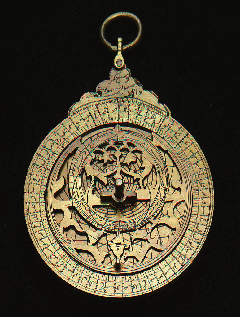 Detail of Astrolabe: mounted obverse by unknown