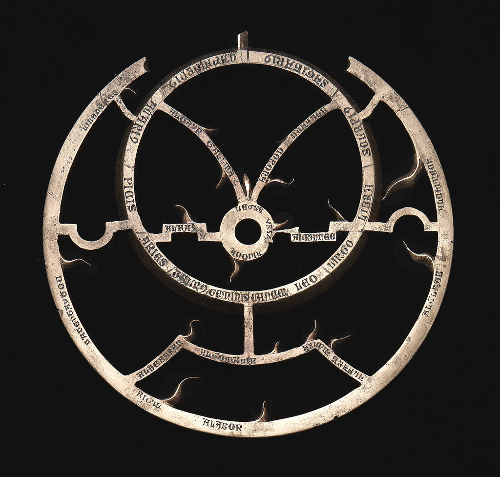 Detail of Astrolabe: rete by unknown
