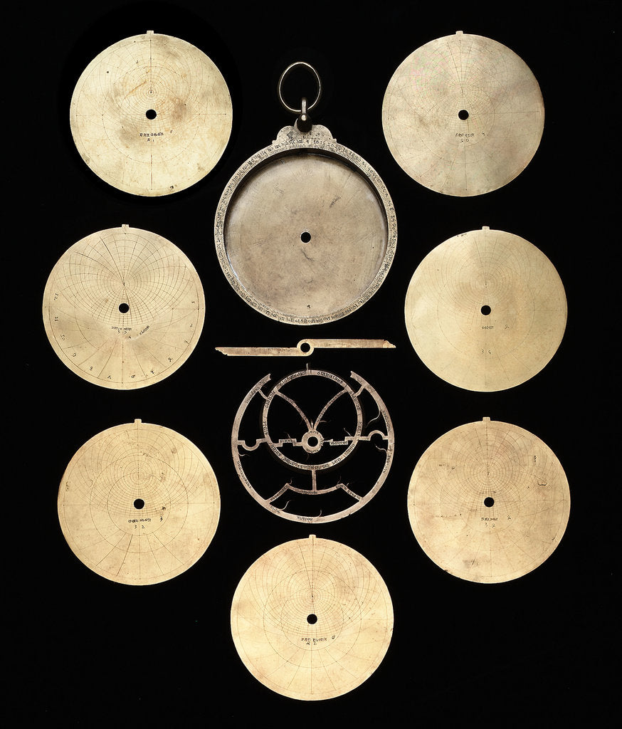 Detail of Astrolabe: dismounted obverse by unknown