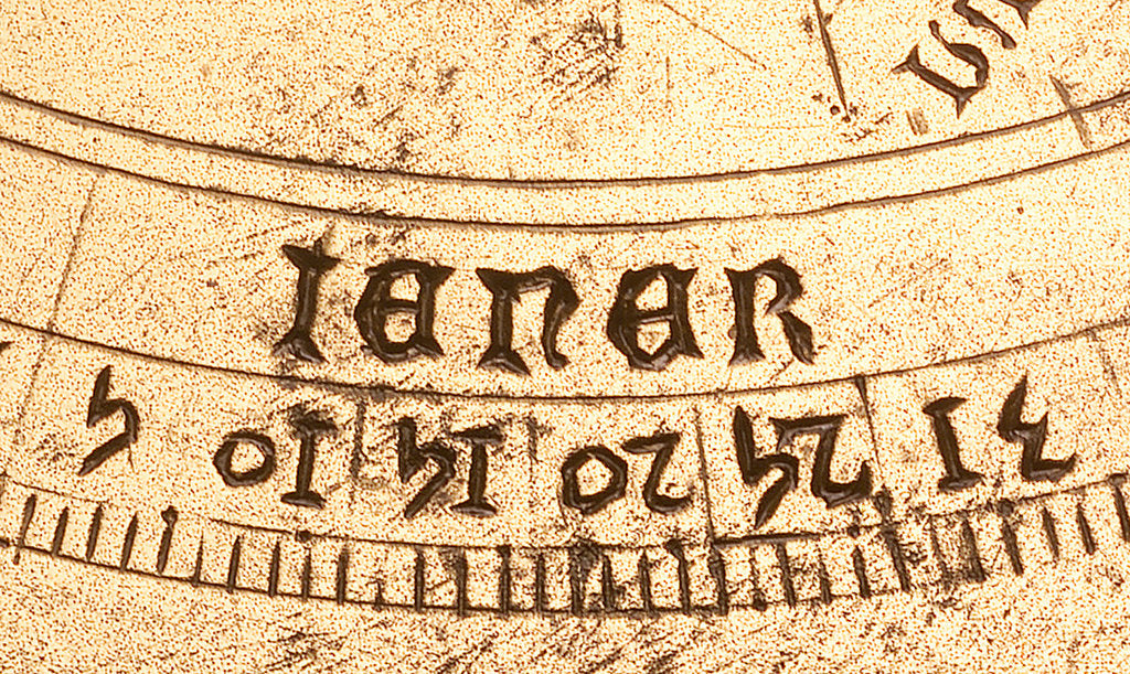 Detail of Astrolabe: detail of mater, 'iener' by unknown
