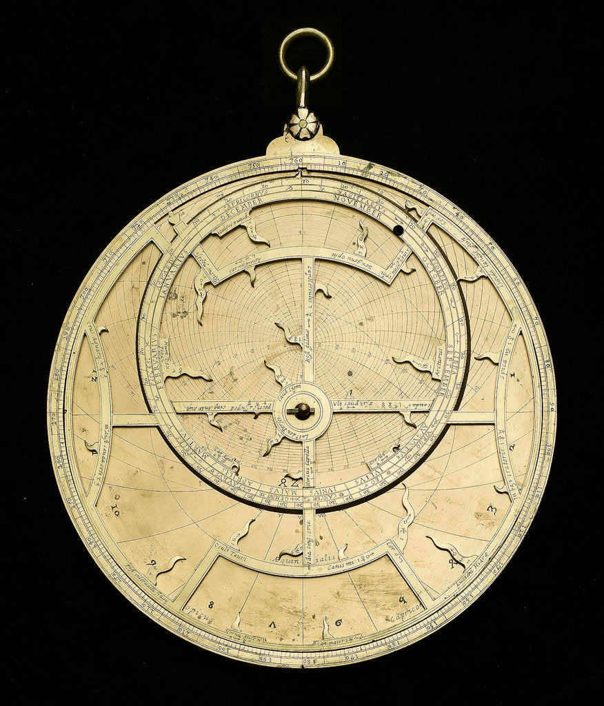Detail of Astrolabe: mounted obverse by unknown