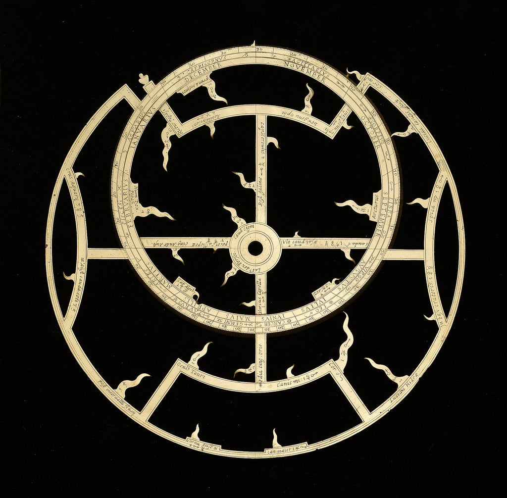Detail of Astrolabe: rete by unknown