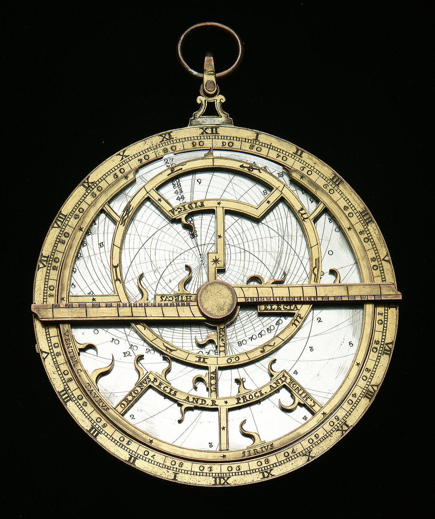 Detail of Astrolabe: mounted obverse by unknown