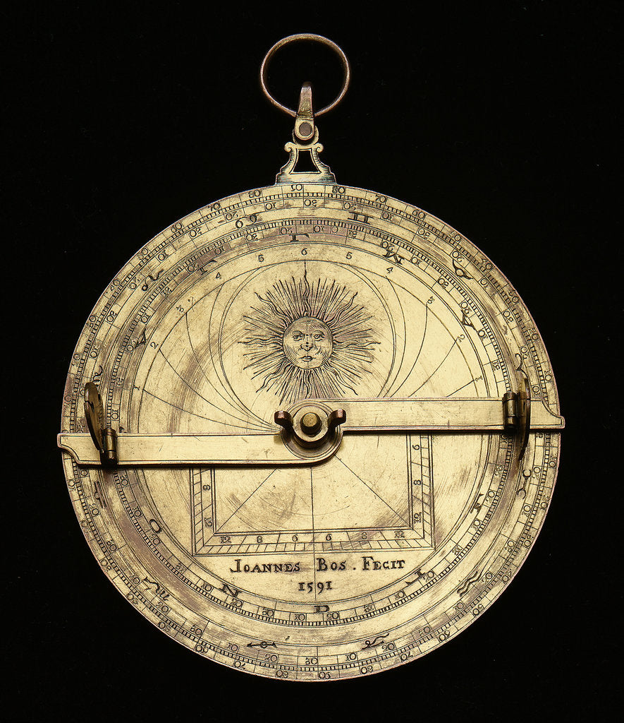 Detail of Astrolabe: mounted reverse by unknown