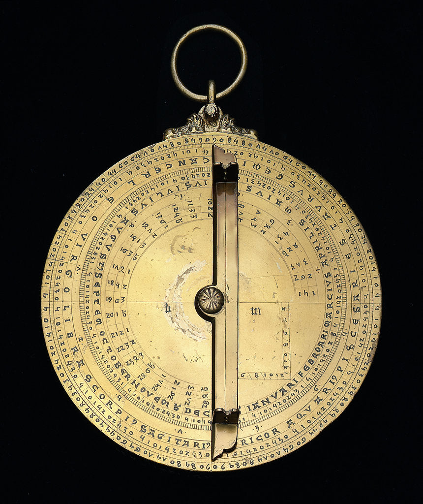 Detail of Caird Astrolabe: mounted reverse by unknown
