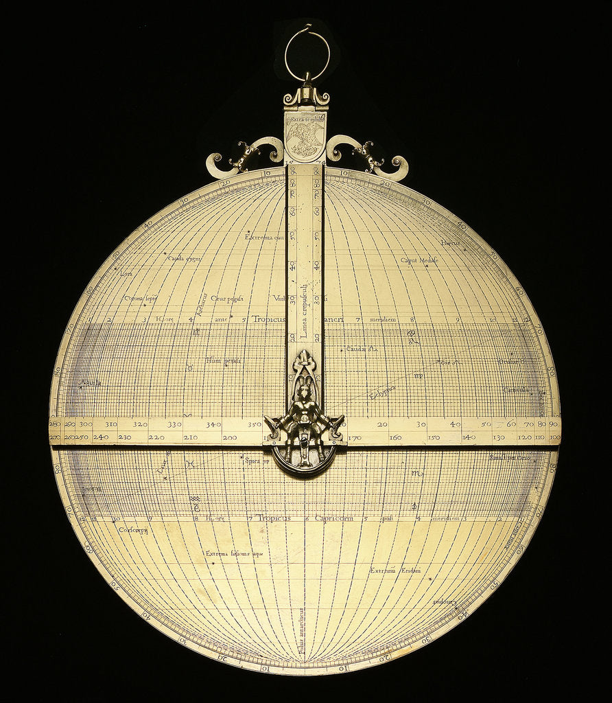 Detail of Astrolabe: mounted reverse by unknown