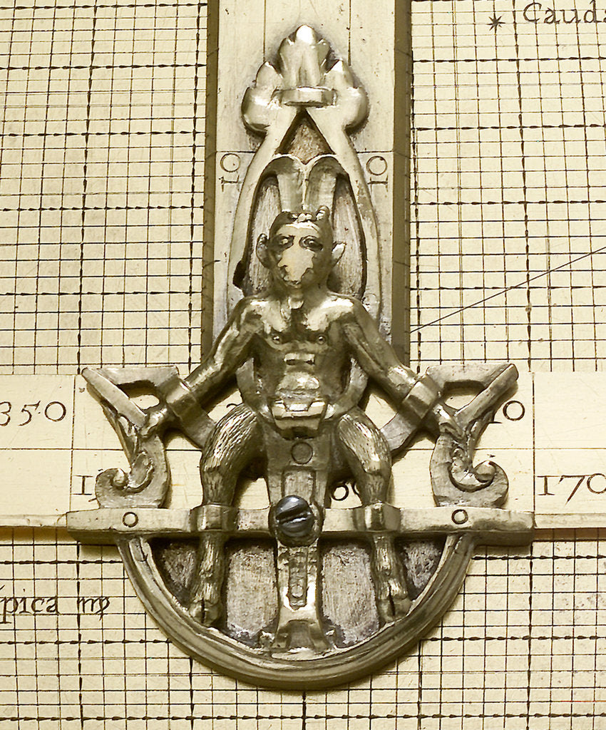 Detail of Astrolabe: detail of sater by unknown